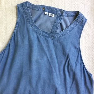 GAP Open Back Chambray Tank